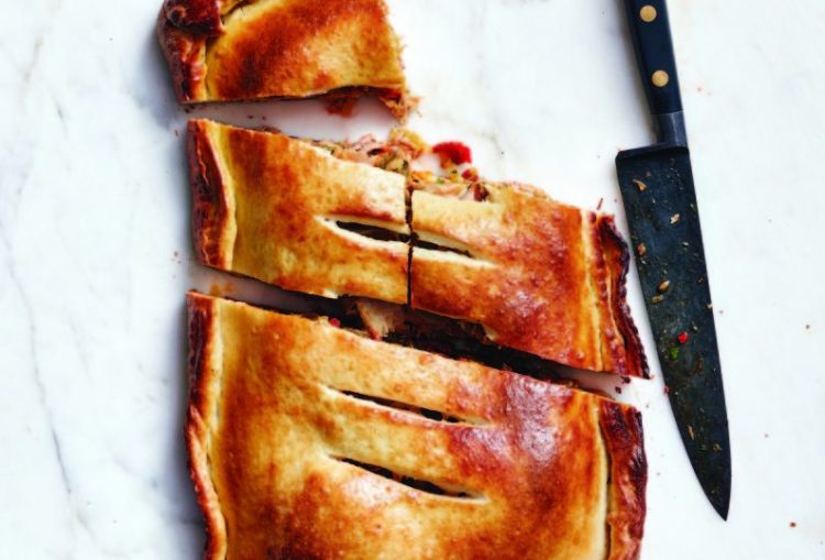 Empanada Gallega with Tuna makes eight to 10 servings.