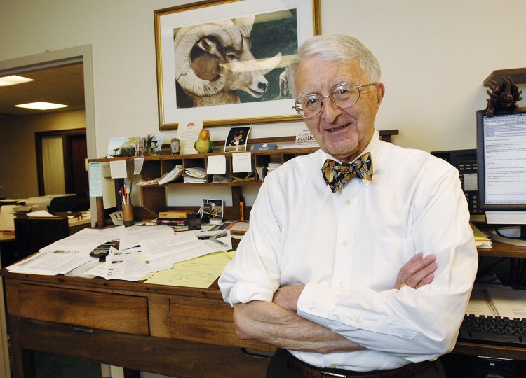 Ralph Lancaster was photographed in 2009, when he was celebrating his 50th year as an attorney.