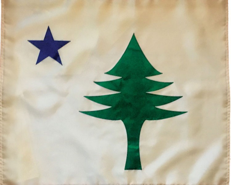 Maine's 1901 flag, as replicated by the Maine Flag Co. Rep. Janice Cooper is sponsoring a bill to reinstate the 1901 design as the official state flag.