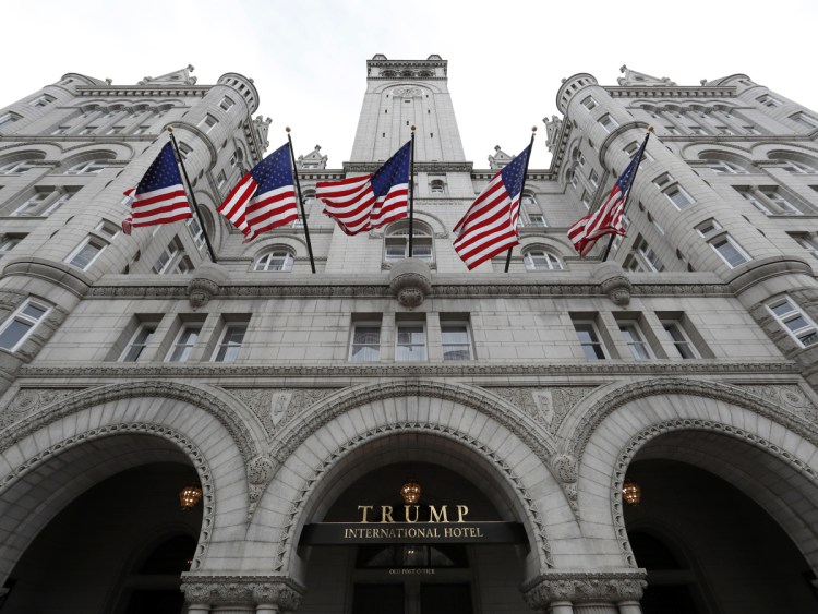 Stays by former Maine Gov. Paul LePage and his staff at the Trump International Hotel in Washington have already drawn legal scrutiny as a federal lawsuit examines alleged violations of the Constitution's emoluments clause.