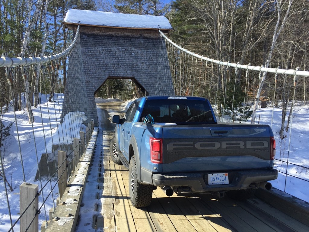 The Raptor: "Quick, stylish, and an extremely impressive performer." Photo by Tim Plouff. Location: Swinging Bridge, New Portland.