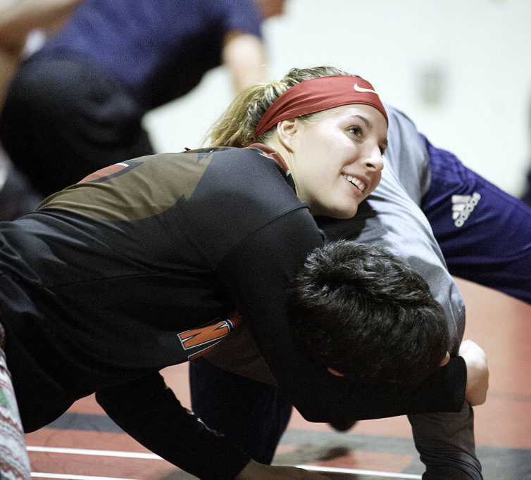 Oak Hill High School senior Zoe Buteau's goal is to be the first girl to win a state championship in a Maine Principal's Association sanctioned meet.