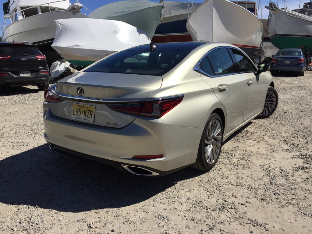 Sales of the ES350 are up 19 percent this year. Photo by Tim Plouff. Location: Freeport Boatyard.