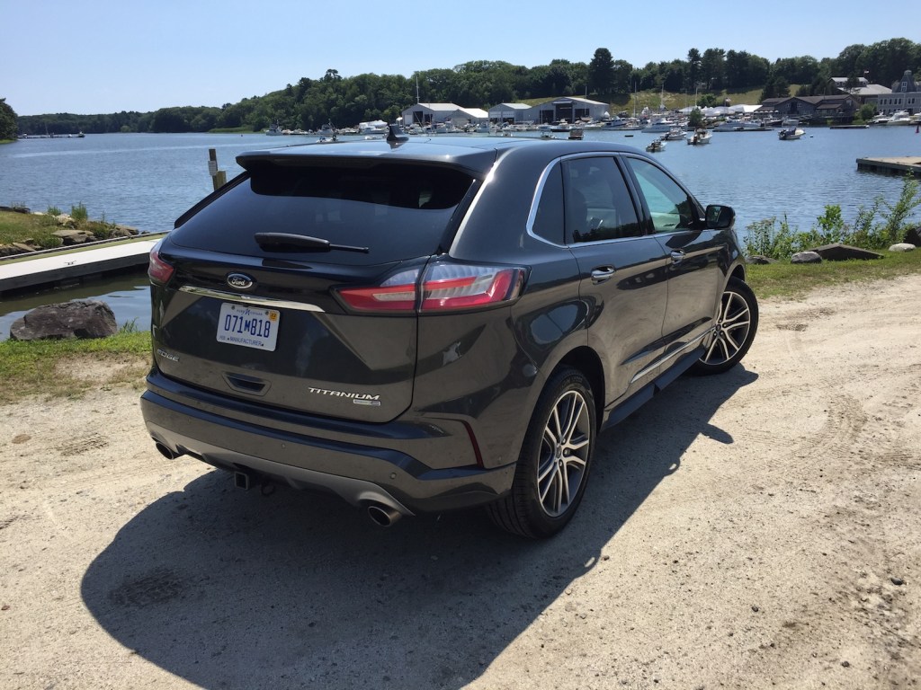 The restyled Edge looks leaner coming and going. Photo by Tim Plouff. Location: Yarmouth Town Landing.