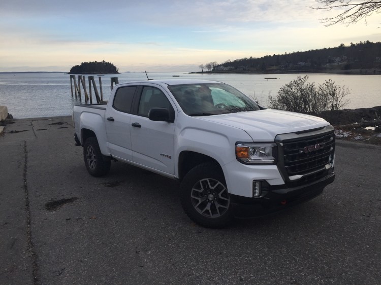 While the GMC Canyon lacks a standard bed liner, all models do feature steps in the rear bumper. Tow packages also place the electrical connections above the bumper. With V-6 power, the Canyon can pull around 7,000-pounds.