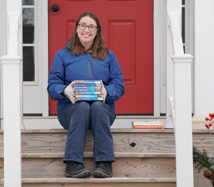  Amy Cookson of Westbrook has been doing some light, escapist reading during the pandemic, including travel guides by Rick Steves, Rough Guides and Lonely Planet. 